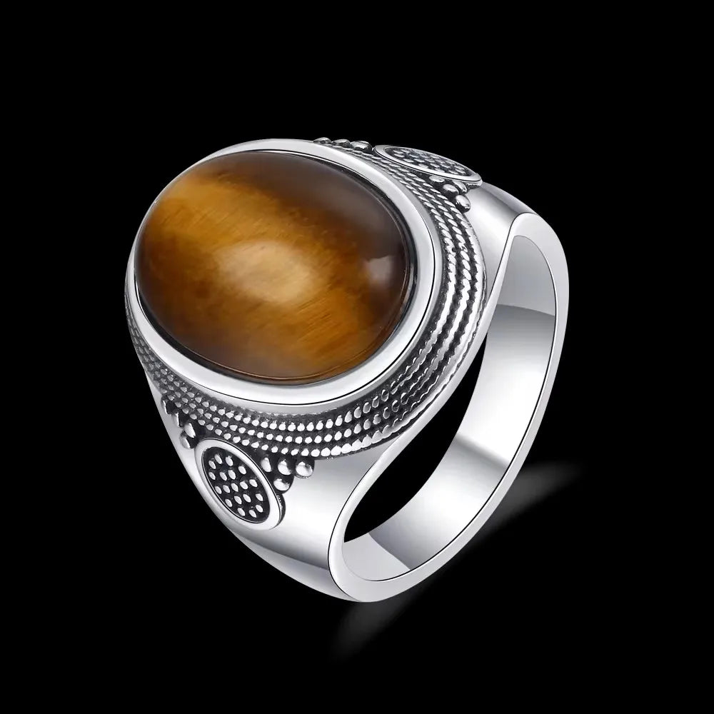 Bague en argent En pierre de lune naturelle