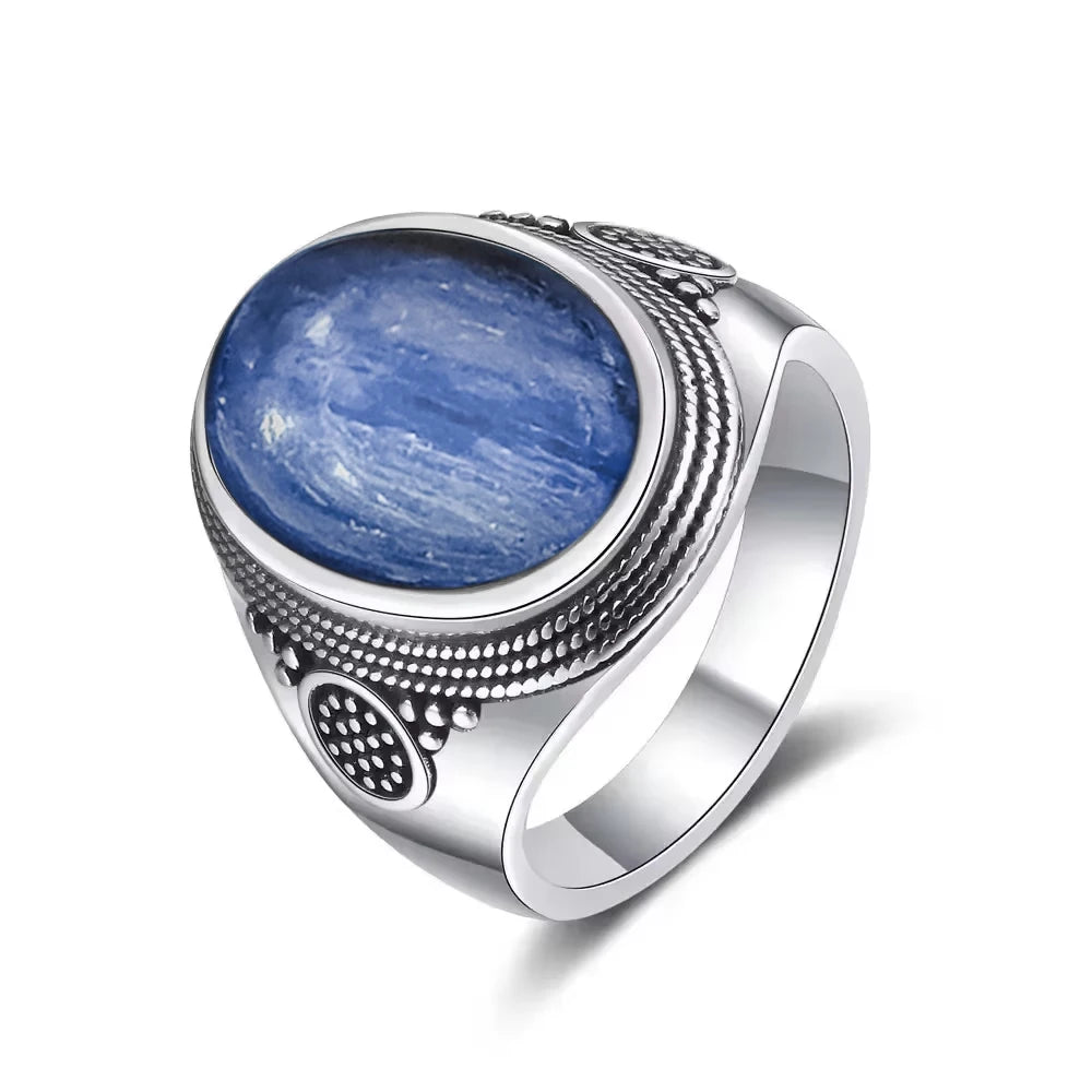 Bague en argent En pierre de lune naturelle