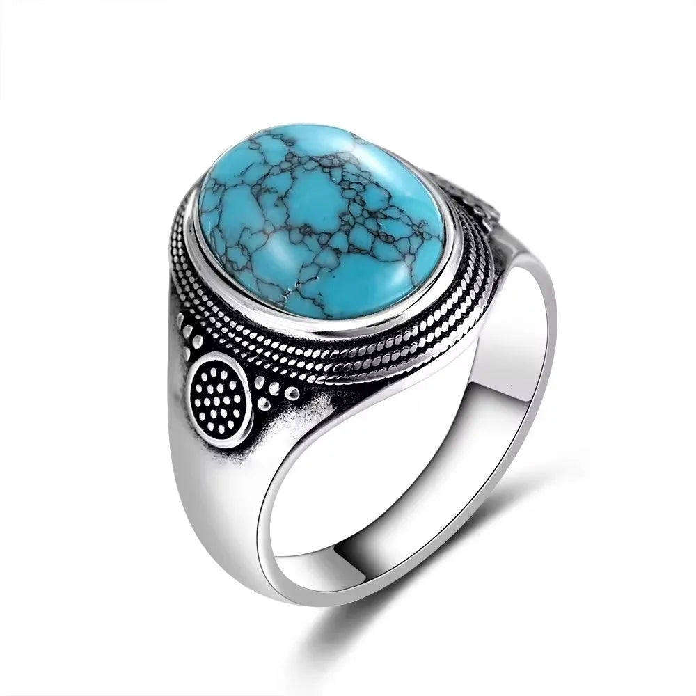 Bague en argent En pierre de lune naturelle
