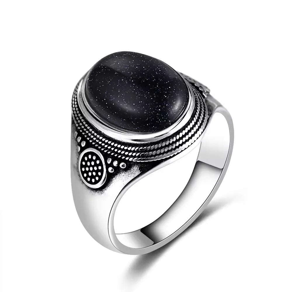 Bague en argent En pierre de lune naturelle