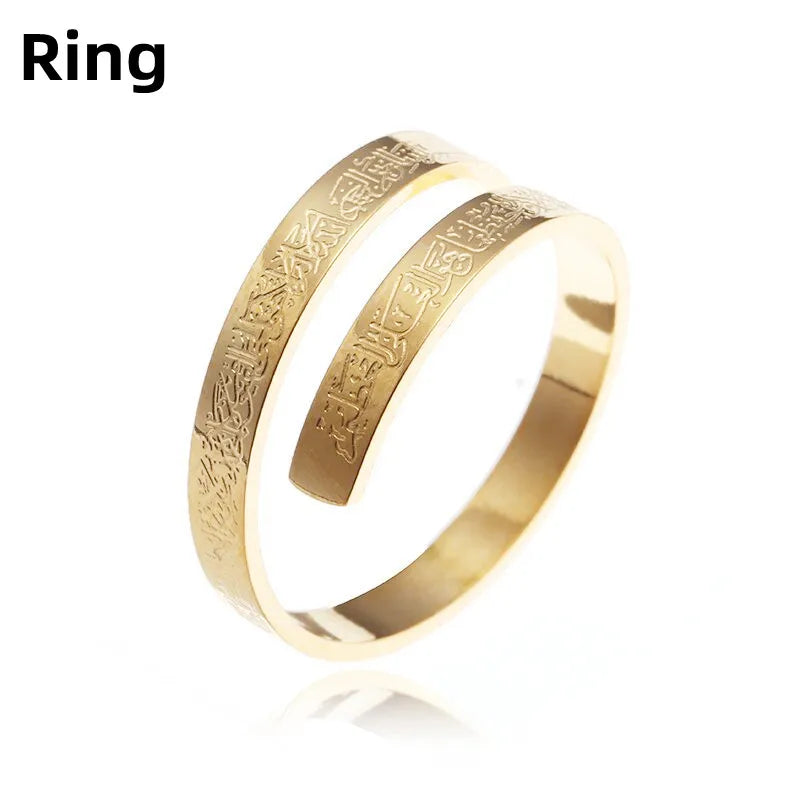 Ensemble de bijoux en acier inoxydable pour hommes et femmes